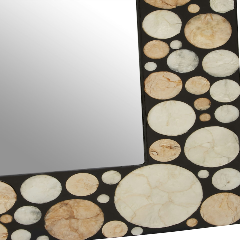 image 1 of Interiors by Premier Large Black White And Gold Wall Mirror Gold