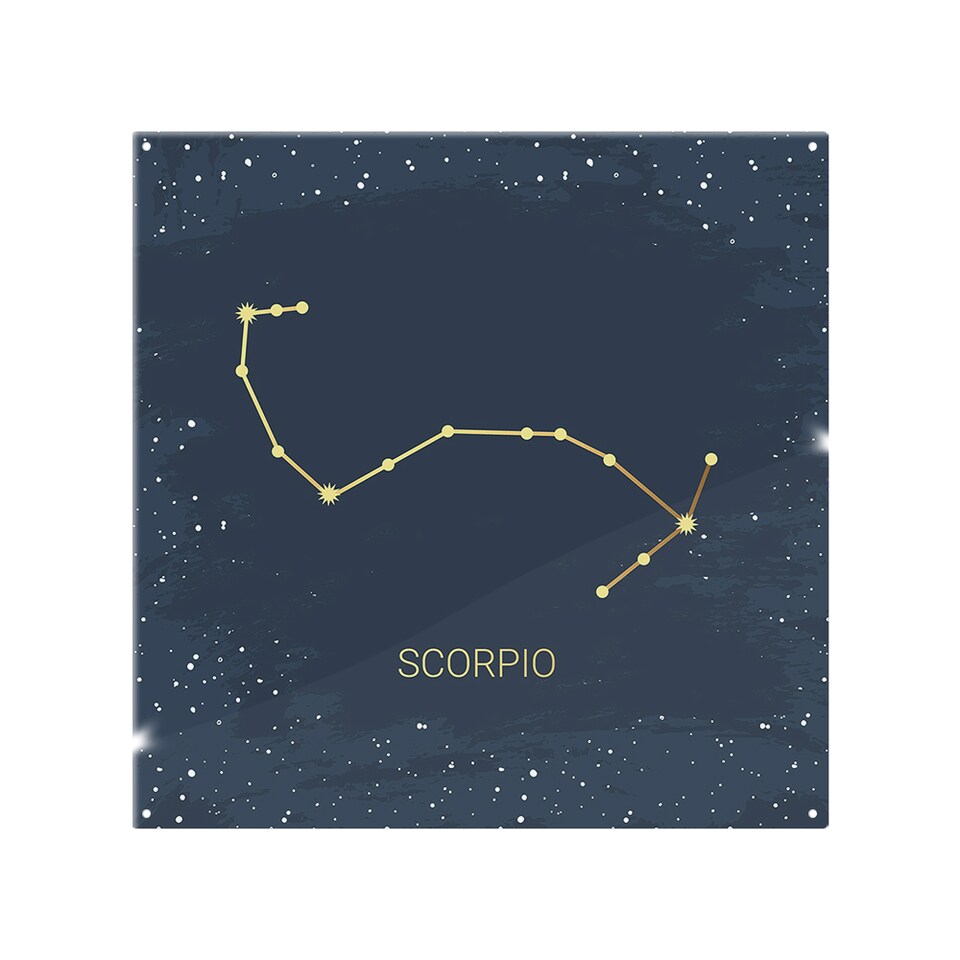 image 1 of Gold Scorpio Dining Splash Back | White