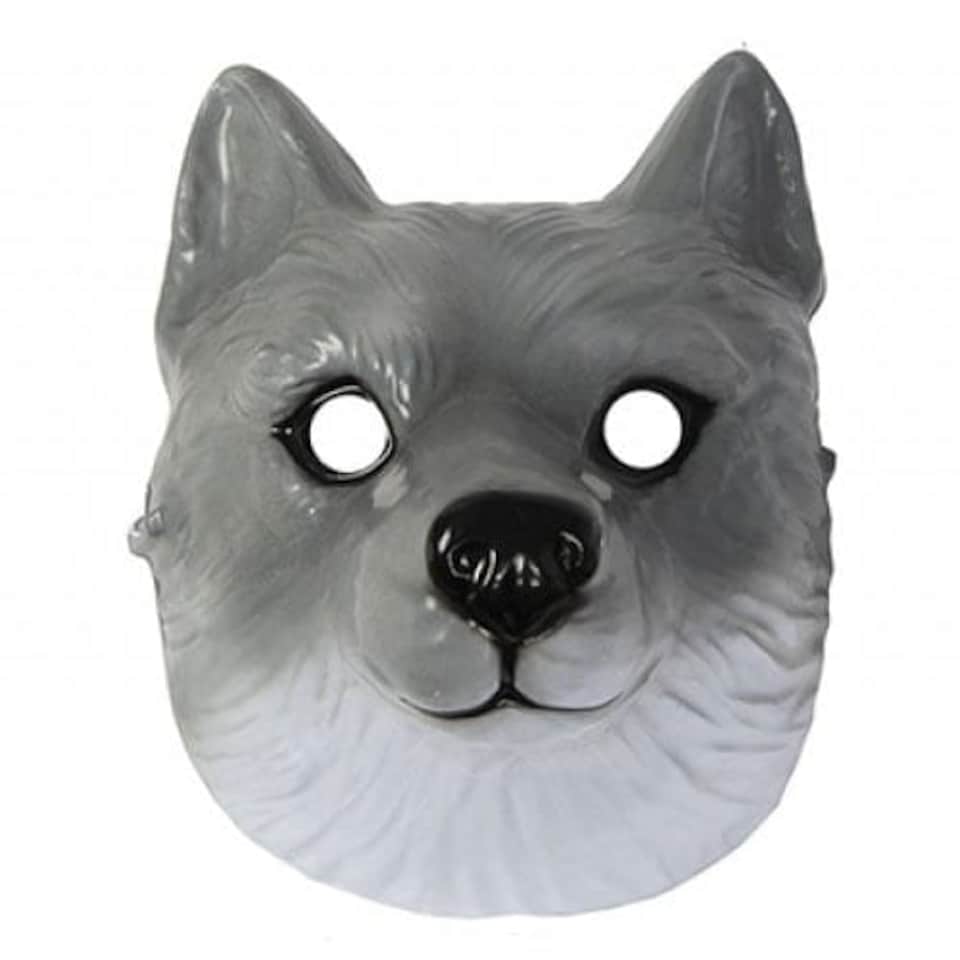 Wolf Plastic Face Mask 22cm