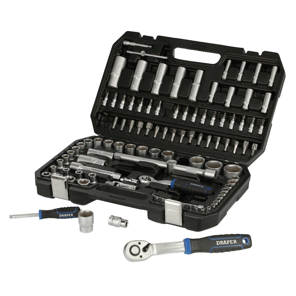 Draper HI-TORQ® Metric Socket Set, 1/4" & 1/2" Sq. Dr. (108 Piece) (21536)