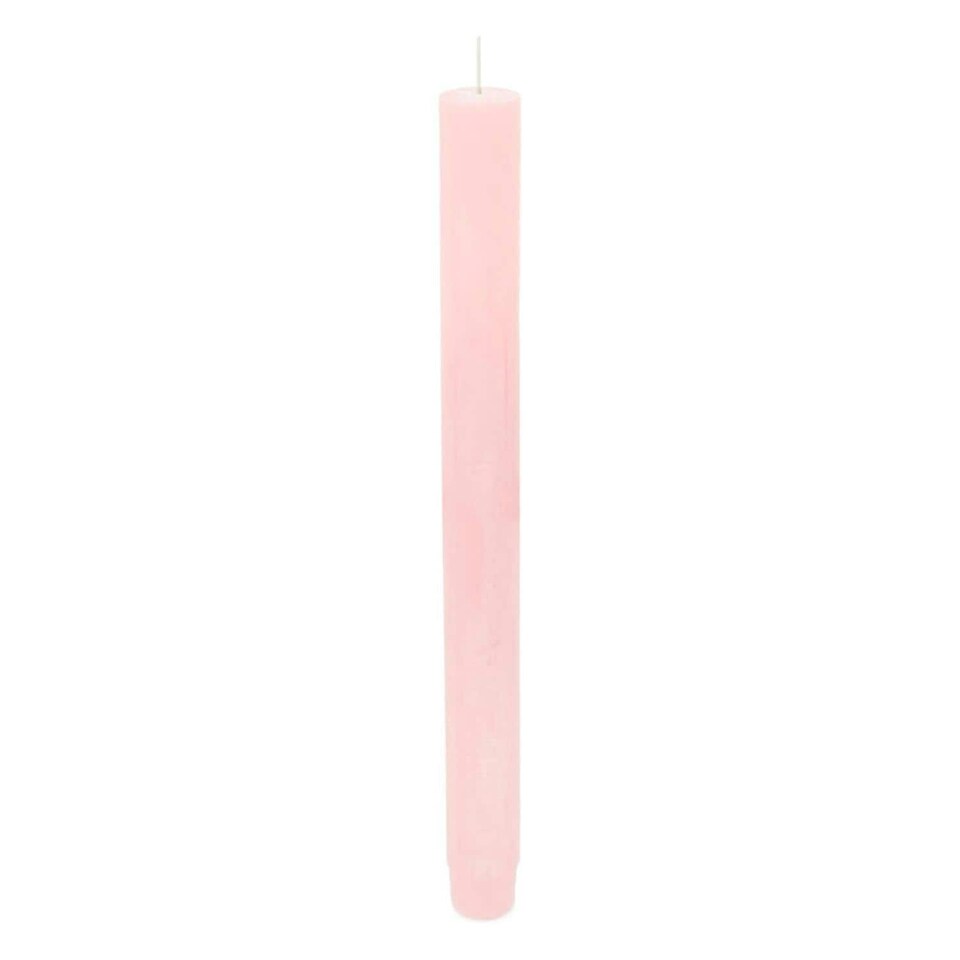 image 1 of Spaas Rustic Unscented Dinner Candle 25cm - Light Pink | Pink | One Size | 1