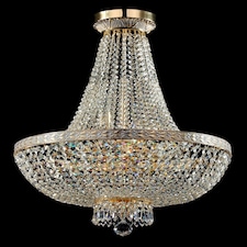 Bella Grand Chandelier Gold & Crystal, 8 Light, E14