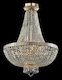 image 1 of Bella Grand Chandelier Gold & Crystal, 8 Light, E14