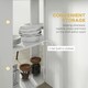 image 9 of HOMCOM Folding Dining Table for Small Spaces with 2-tier Shelves White
