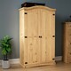 image 1 of Vida Designs Corona 2 Door Wardrobe With Shelf & Clothes Rail, Solid Pine Wood