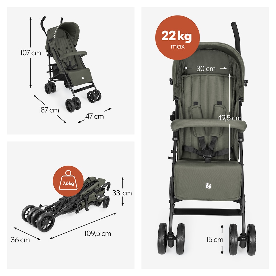 image 1 of hauck Fold N Care - Olive