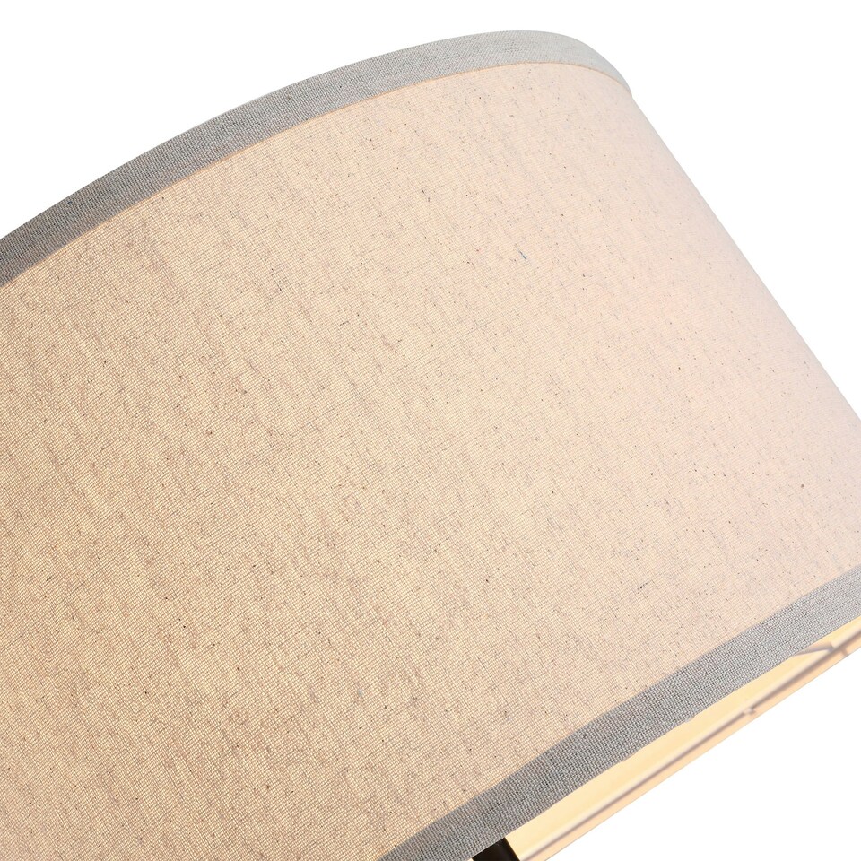 image 1 of HOMCOM Wood Tripod Floor Lamp Home Lighting Elegant E27 Bulb Linen Shade Beige
