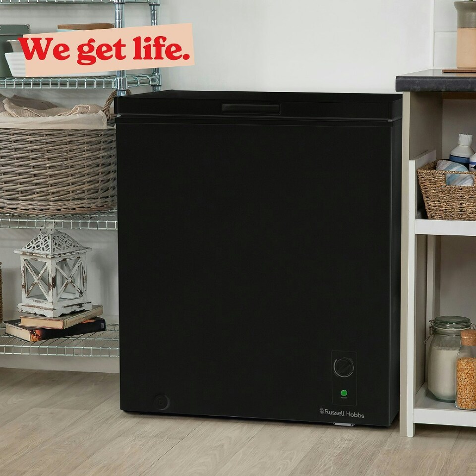 image 1 of Russell Hobbs RH198CF0E1B Chest Freezer 198L Freestanding Black 5 Year Guarantee Black