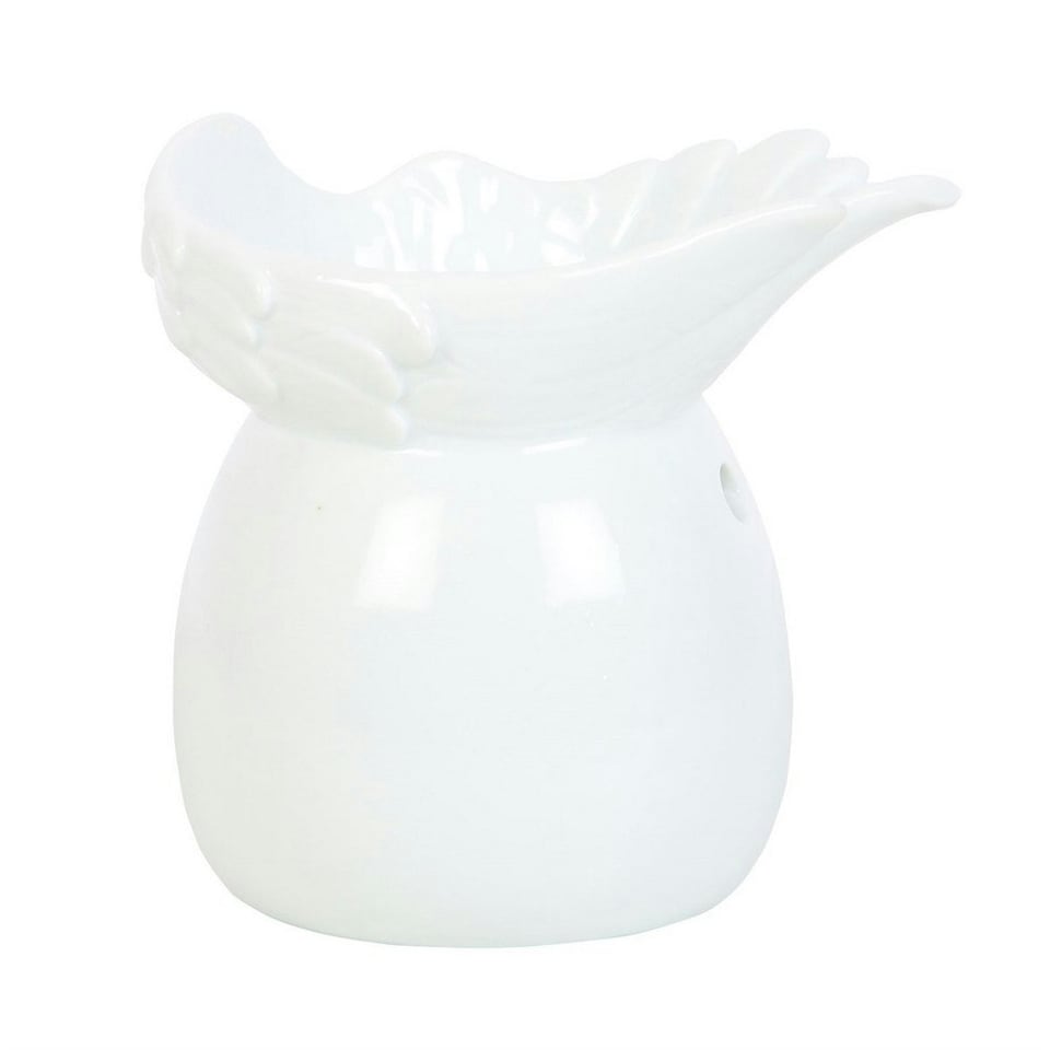 image 1 of Something Different Angel Wings Oil Burner - White - One Size (UTSD5569)