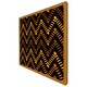 image 4 of Freehand horizontal zigzag chevron stripes boho chic (Picutre Frame) Grey | S
