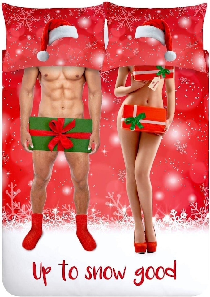 image 1 of Catherine Lansfield Up to Snow Good Multi Duvet Cover Set | Multi | Double