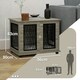 image 2 of PawHut Dog Crate Furniture, End Table for Medium Dogs w/ Cushion