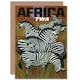 image 1 of Travel Twa Trans World Africa USA Bday Zebra Goodbye Card