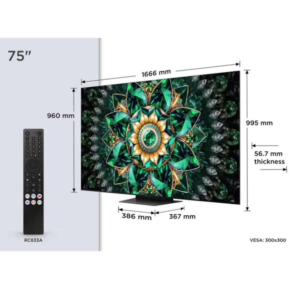 image 1 of TCL 75Q7C 75inch 4K UHD Mini LED SMART TV WiFi Google TV