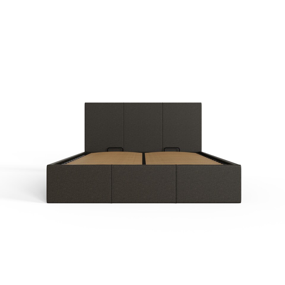 image 1 of End Lift Ottoman Storage Bed Small Double Grey | Grey | Grey