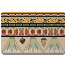 Set of 12 Placemats Coasters 11 by 8 Inches 3.7 by 3.7 Inches Designer Artwork