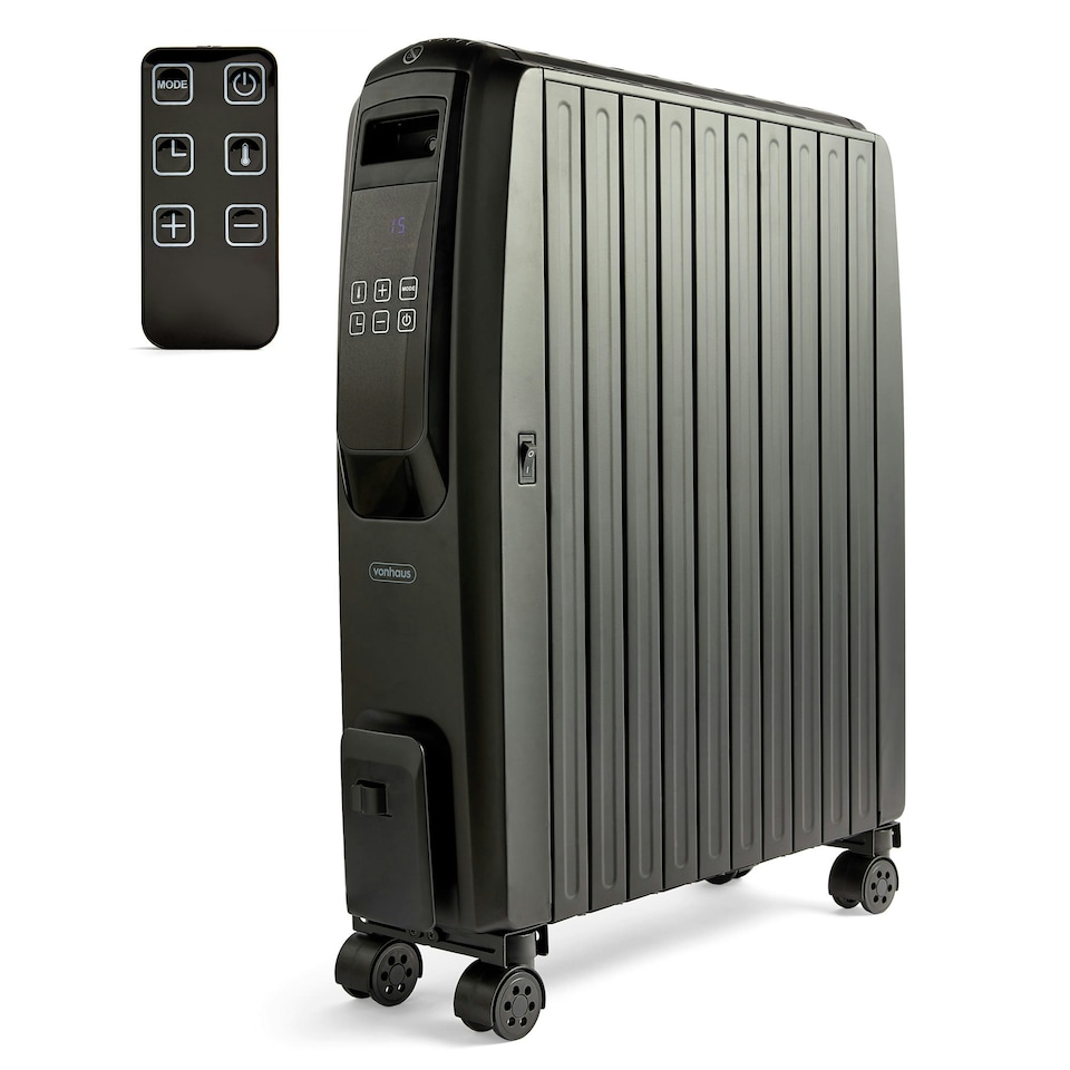 image 1 of VonHaus Oil-Filled Closed Fin Radiator Digital 2500W
