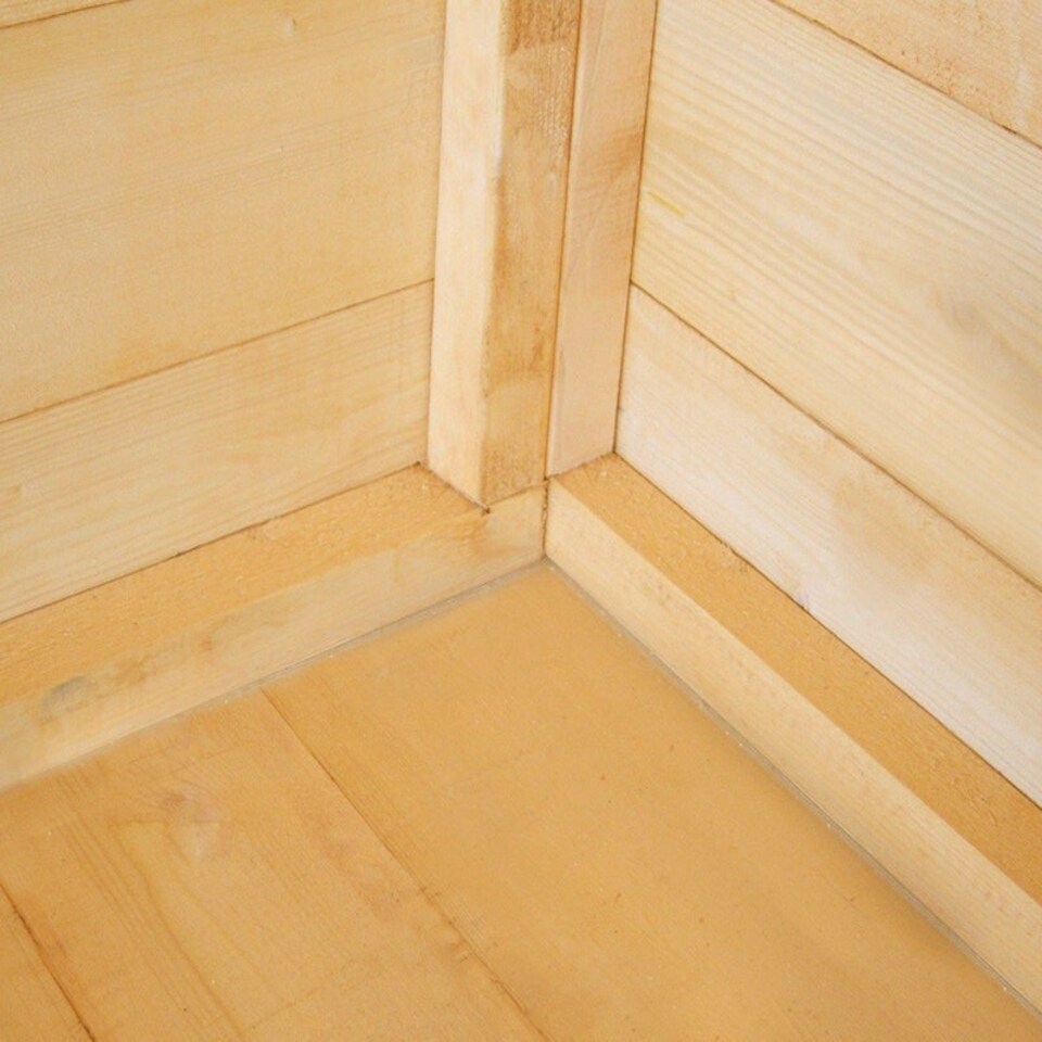 image 1 of Highclere 8 x 6 Feet Double Door with Three Windows Summerhouse Brown