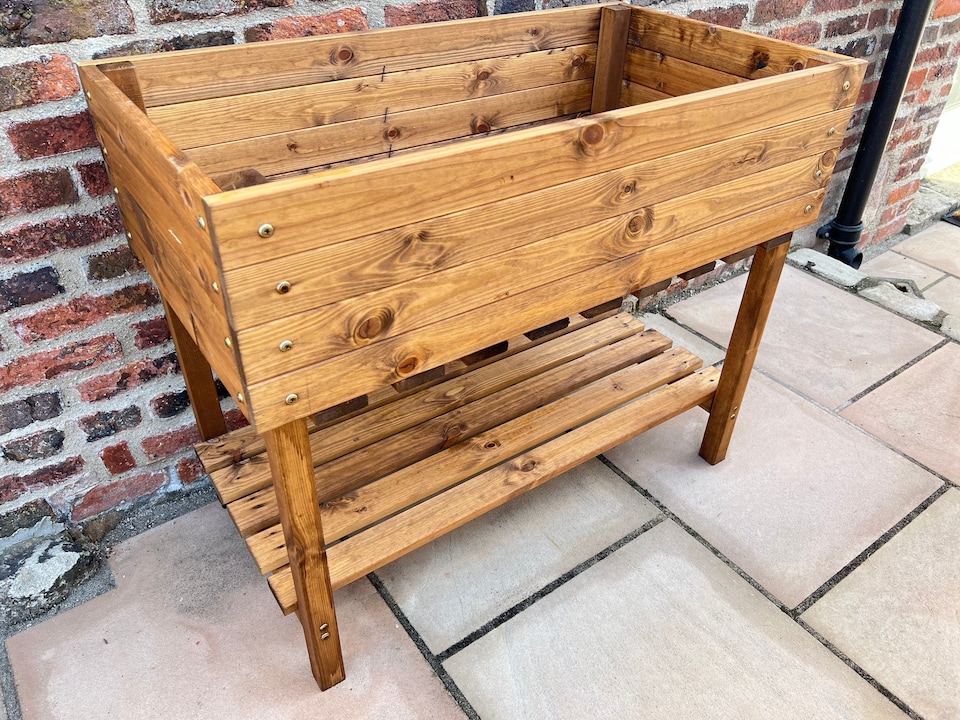 image 1 of The Peakes Veg Planter - Wood - L55.5 x W102 x H85 cm - Fully Assembled