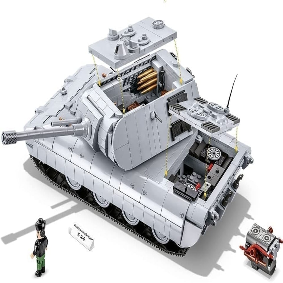 image 1 of Cobi - World War II - Panzer Kampfwagen E- 100 (1511 Pieces)