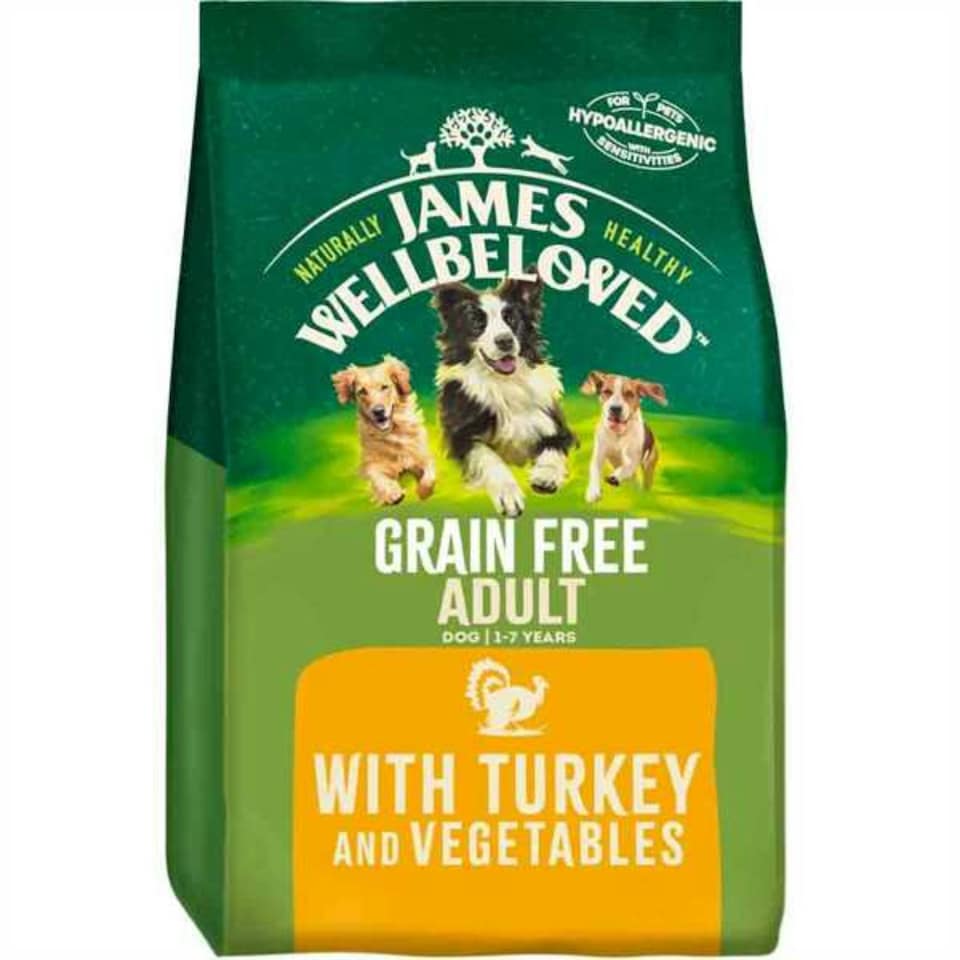 image 1 of James Wellbeloved Turk/Veg Adult Sml Breed G/Free 1.5KG