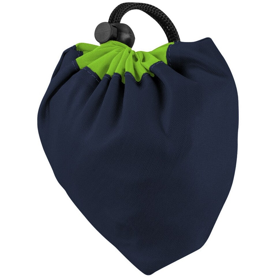 image 1 of Result Core Compact Shopping Bag - Navy/Lime - One Size Blue