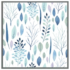 Winter branches & leaves (Picture Frame) Grey | XS