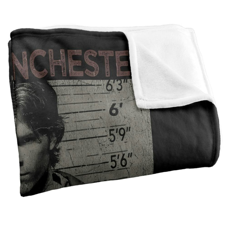 image 1 of Supernatural Mugshot Sam Winchester Blanket - Multicoloured - One Size