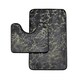 image 4 of VELVETIO Glitter Bath Mat Set Non Slip Water Absorbent Toilet Rugs Brown | Natural