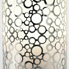ValueLights Cadena Silver Table Lamp Touch On/Off Dimmable