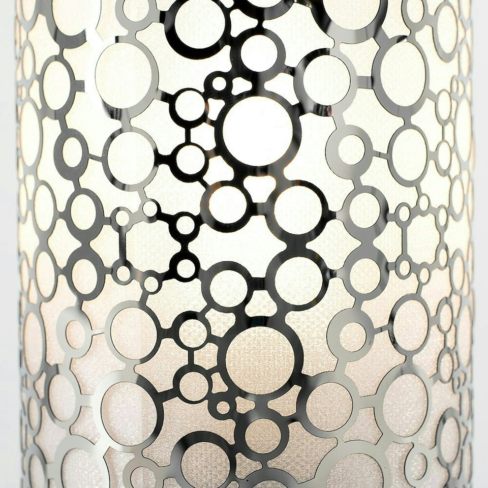 image 1 of ValueLights Cadena Silver Table Lamp Touch On/Off Dimmable