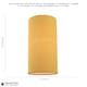 image 6 of Contemporary and Stylish Mustard Ochre Linen Fabric Tall Cylindrical Lampshade | Yellow | 10"