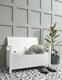 image 2 of Olsen Storage Bench with Cushion in Classic White | White | One Size