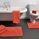 image 2 of Elegance Reversible Heavyweight Pedestal Toilet Mat - Terracotta