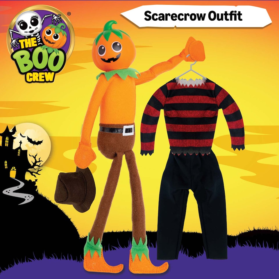 image 1 of The Boo Crew Halloween Doll Costume - Spooky Tabletop Decor and Seasonal Collectible