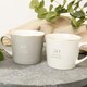 image 3 of Amore 50th Wedding Anniversary Gift - Set 2 Coffee Mugs Multi