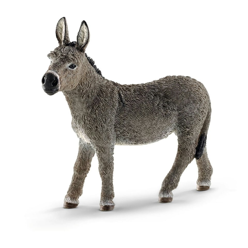 image 1 of SCHLEICH Farm World Donkey Toy Figure (13772)