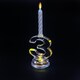 image 1 of Flashing Number 3 Birthday Candle Clear