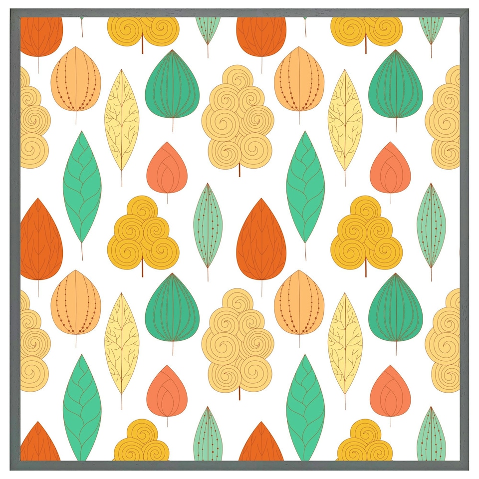 image 1 of Decorative leaves (Picture Frame) Black | XL