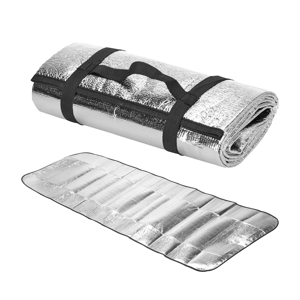 image 1 of GEEZY Camping Mat Foam Sleeping Pad Silver 180cm x 50cm