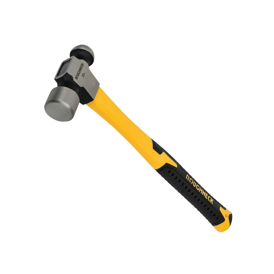 Roughneck Ball Pein Hammer, Fibreglass Shaft - Multi Colour - 908g (32oz)