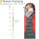 image 2 of Trail Alpine 250 Envelope Sleeping Bag With Hood