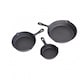 image 5 of Oypla Set of 3 Cast Iron Non Stick Skillet Frying Cooking Pans
