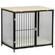 image 1 of PawHut Dog Crate Furniture w/ Soft Cushion, for Indoor Use, Small, Medium Dogs