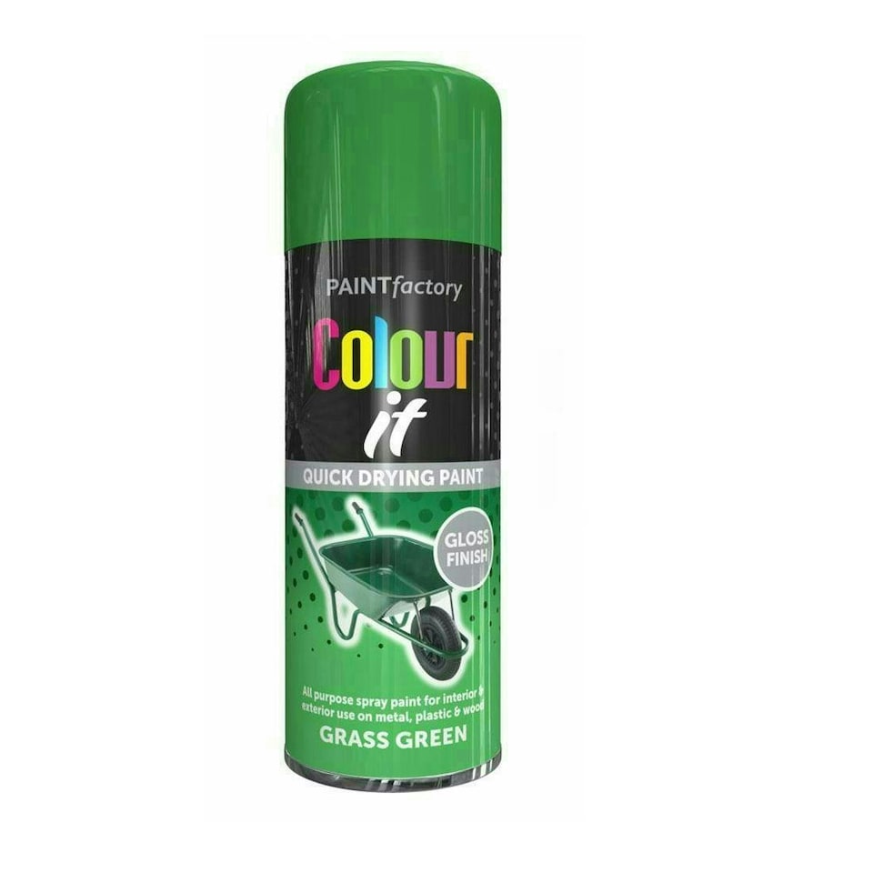 image 1 of Primer Spray Paint Aerosol Auto Car Wood Metal 250ml Green | Grass