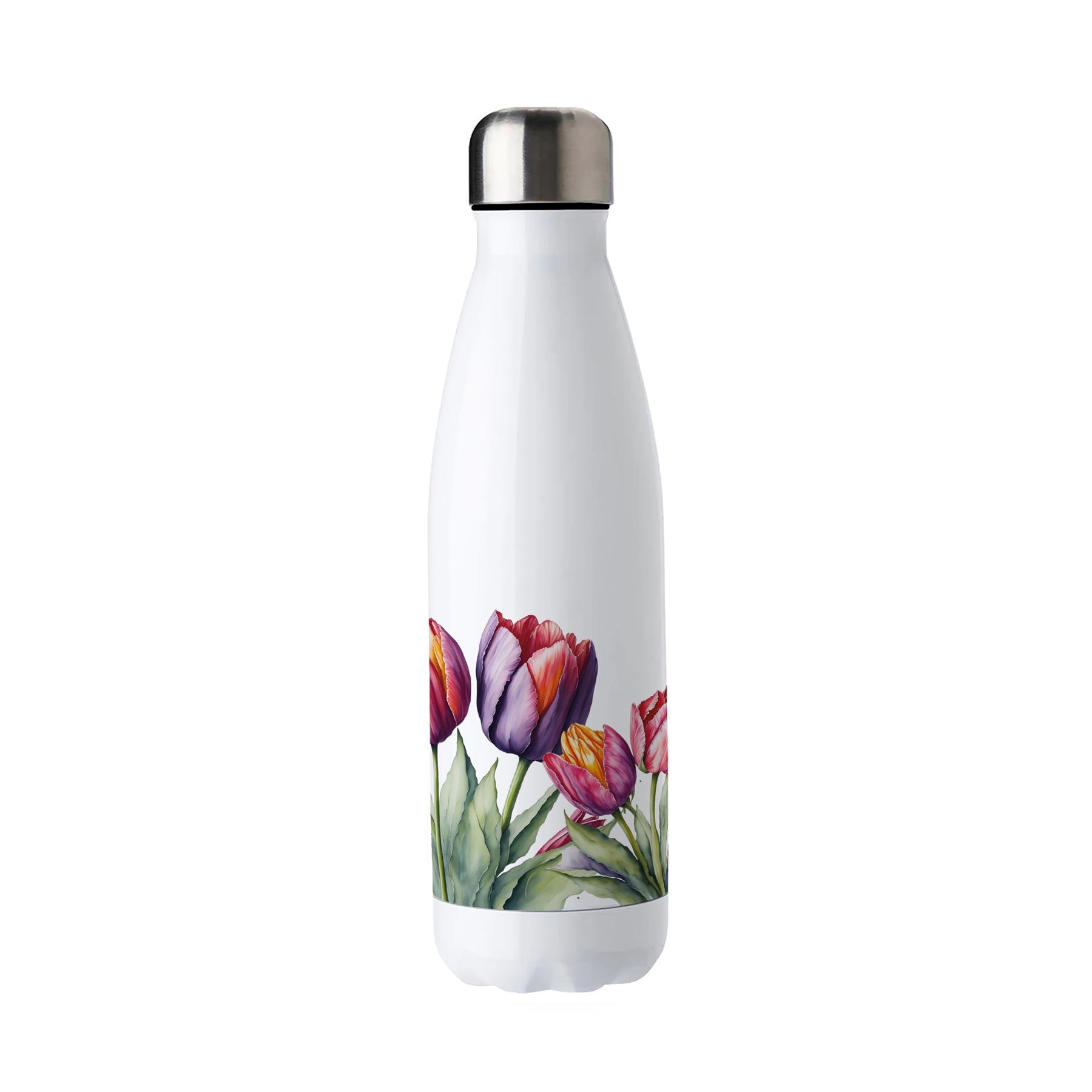 Tulips Reusable Metal Water Bottle - Tesco Groceries