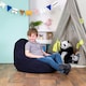 image 2 of icon Dalton Kids Beanbag Corduroy Navy Blue Set of 2 Blue | Blue