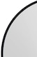 image 4 of The Fenestra - Black Edged Circular Modern Wall Mirror 43" (110CM) Diameter | Black