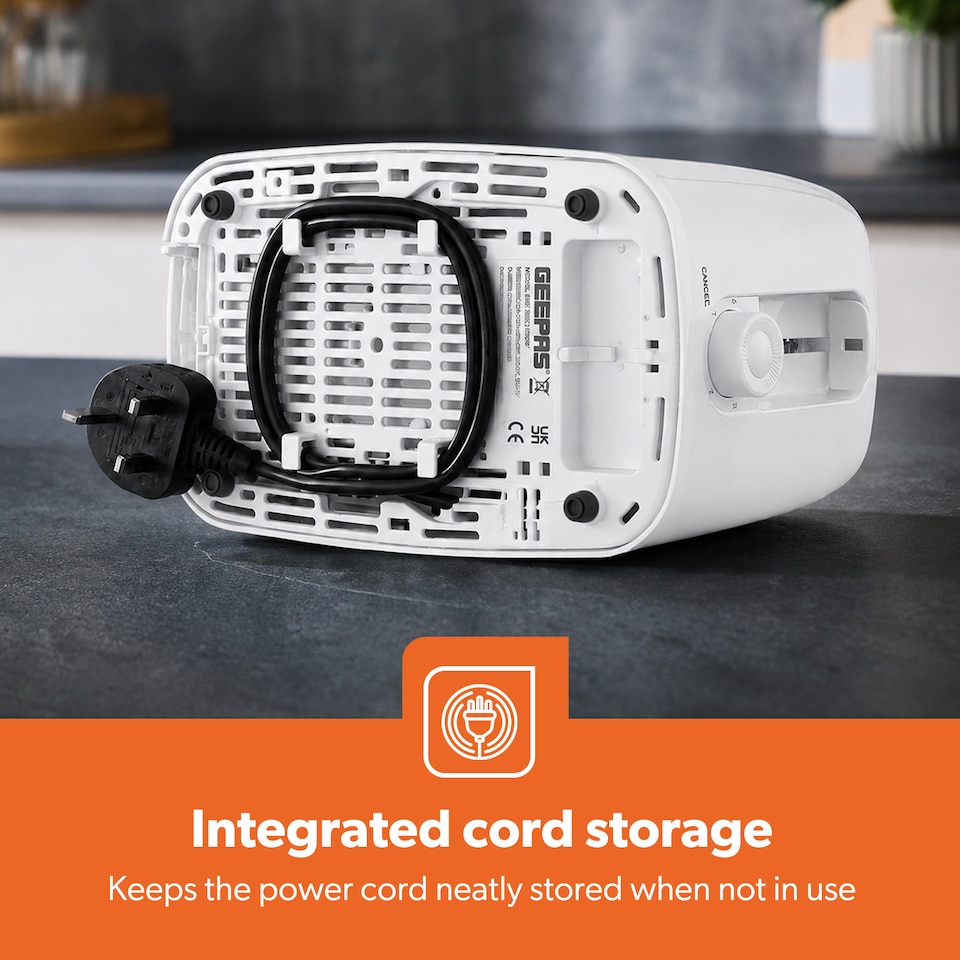image 1 of GEEPAS 2 Slice Toaster 650W - White