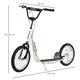 image 7 of HOMCOM 90-96cm Kids Kick Scooter w/ Adjustable Handlebar Inflatable Wheels White